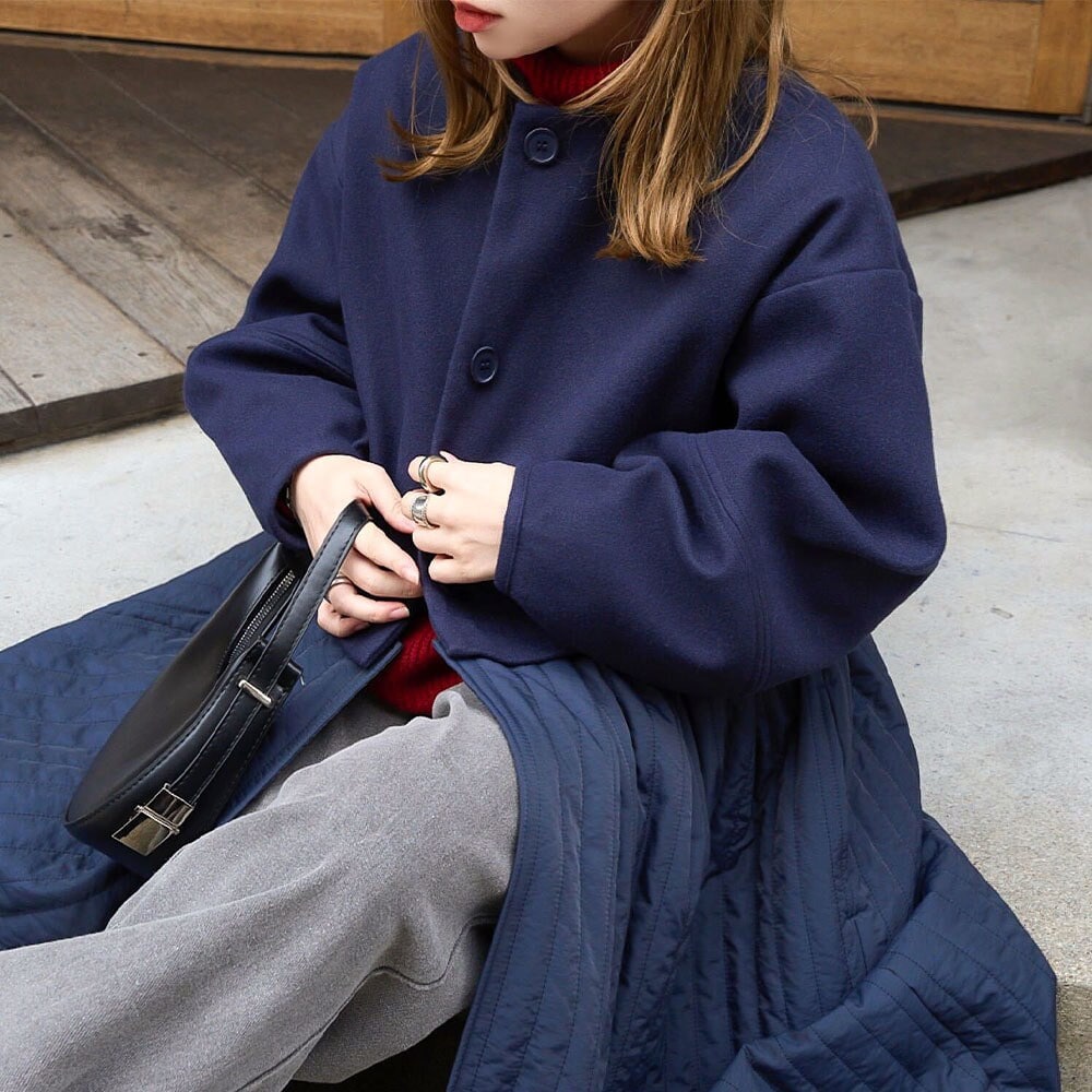 【新品未使用】神戸レタス岡部あゆみさんコラボ ミドル丈ノーカラーコート 楽天市場】 [ 岡部あゆみ さんコラボ ] ミドル丈 ノーカラー