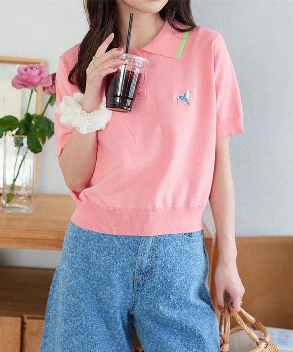 LOVELESS✴︎2WAYバイカラーニット トップス サマーニット バイカラー ニット | レディースファッション通販のグレイル(GRL
