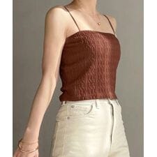 [ yuri.さんコラボ ]選べる2丈カップ付きキャミソール [C7351]