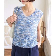 神戸レタス(KOBE LETTUCE)のチョウチョヤーンニットベスト [C7489]