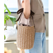 神戸レタス(KOBE LETTUCE)のリボンハンドルバケツカゴバッグ [B1610]