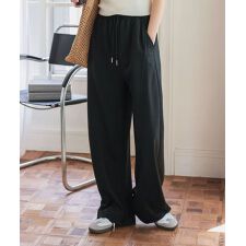 スウェット素材ワイドカーブパンツ [M5050]