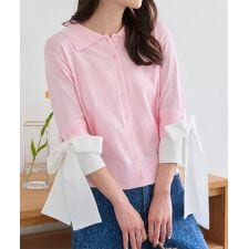 神戸レタス(KOBE LETTUCE)のシャツドッキングショートスリーブカーディガン [C7504]