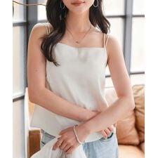 [ Petitle / プチレ ] カップ付きサテンキャミソール [C7552]