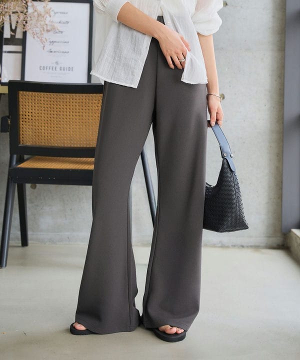 美品LOEFF⭐︎ミディアムグレーハイウエストパンツ 美品LOEFF⭐︎ミディアムグレーハイウエストパンツ