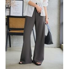 選べる5サイズ錯覚美脚ストレッチワイドパンツ [M4251]