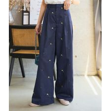 刺繍ワイドパンツ [M4253]