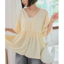 2wayバルーンスリーブブラウス [C7604]