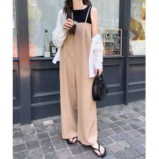 [ Petitle / プチレ ] タック切り替えキャミサロペット [E3480]