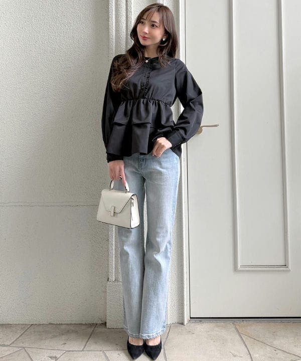 [ 岡部あゆみさんコラボ ］フレアデニム [M4244]