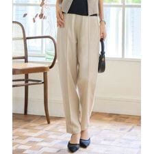 選べるサイズ 美脚ポンチテーパードパンツ [M4277]