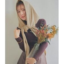 神戸レタス(KOBE LETTUCE)のワイドニットスカーフ [J1180]