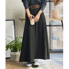 [ 2点セット ] ベルト付きAラインフレアスカート [M4299]