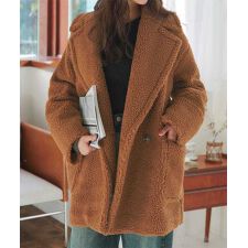 神戸レタス(KOBE LETTUCE)のビッグカラーボアコート [K1392]