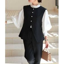 [セレモニー] [Petitle/プチレ] 前後2wayジレ 【単品】[X471K]