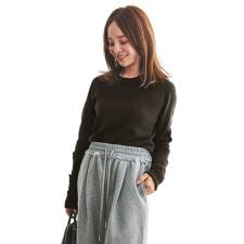 [田中亜希子さんコラボ]選べる2サイズ2wayスリーブホールガーメントニットトップス [C7506]