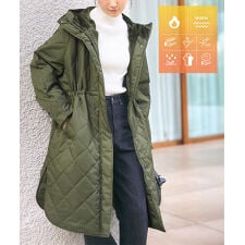 神戸レタス(KOBE LETTUCE)の[ あったか裏シャギー ] ウエストストリングロングアウター [K1381]