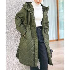 神戸レタス(KOBE LETTUCE)の[ あったか裏シャギー ] ウエストストリングロングアウター [K1381]