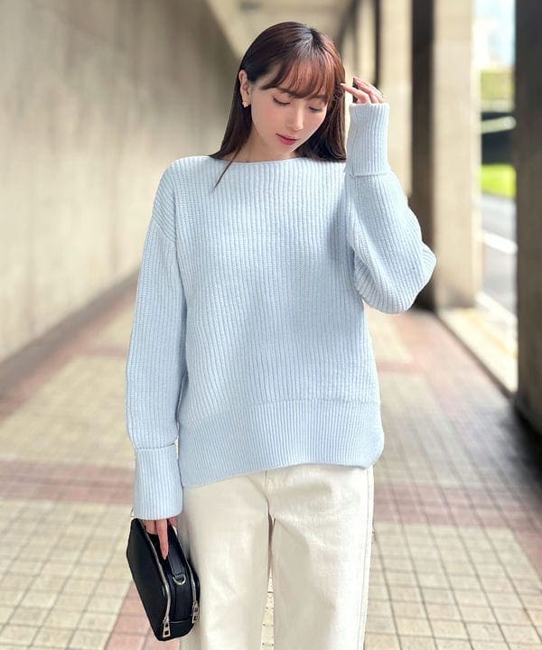 ［ 岡部あゆみさんコラボ ］ローゲージニットプルオーバー [N1202]