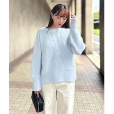 ［ 岡部あゆみさんコラボ ］ローゲージニットプルオーバー [N1202]