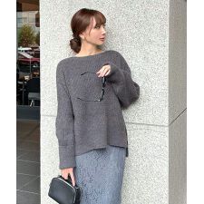 神戸レタス(KOBE LETTUCE)の［ 岡部あゆみさんコラボ ］ローゲージニットプルオーバー [N1202]