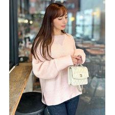 神戸レタス(KOBE LETTUCE)の［ 岡部あゆみさんコラボ ］ローゲージニットプルオーバー [N1202]