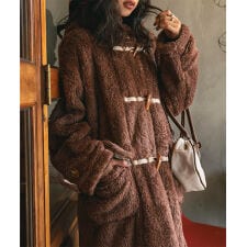 神戸レタス(KOBE LETTUCE)のファーフリースダッフルコート [K1384]