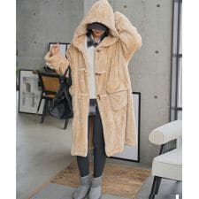 神戸レタス(KOBE LETTUCE)のファーフリースダッフルコート [K1384]