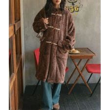 神戸レタス(KOBE LETTUCE)のファーフリースダッフルコート [K1384]