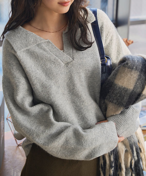 スキッパーニット [N1231] | 神戸レタス(KOBE LETTUCE) | マルイウェブ