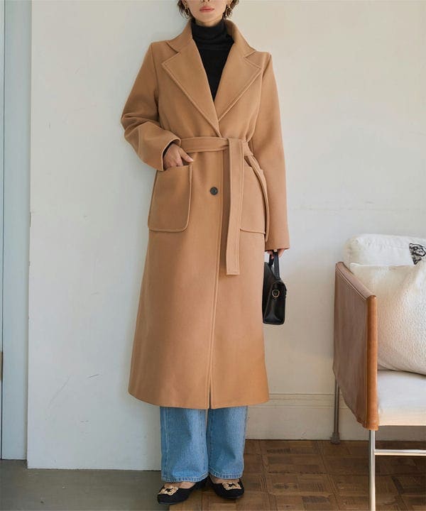 Louere ウエストシェイプフレアチェスターコート | ルエレ