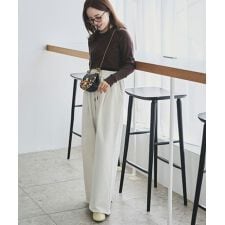 [ 田中亜希子さんコラボ ]選べる2丈 裏起毛スウェットタックパンツ [M4214]