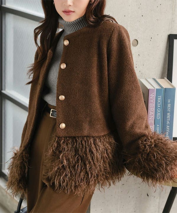 [�}���C][ Petitle / �v�`�� ] ���O���\�t�@�[���t�F�C�N�E�[���A�E�^�[ [K1410]/�_�˃��^�X�iKOBE LETTUCE�j �u���E��