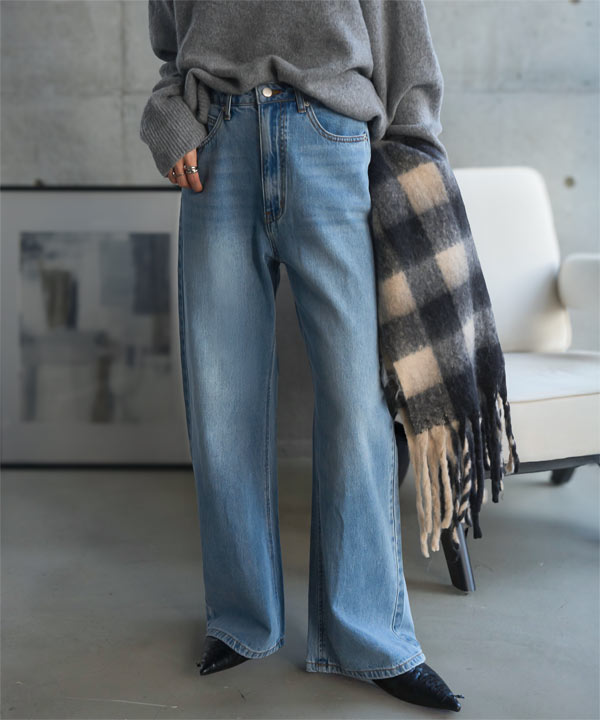 錯覚美脚デニムカーブパンツ [M5251] | 神戸レタス(KOBE LETTUCE