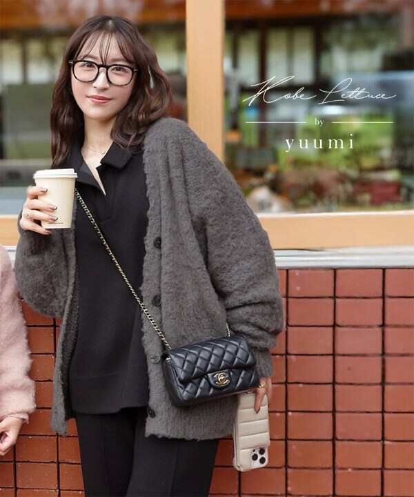 Yuumiさんコラボ ]もこもこVネックニットカーディガン [N1200] | 神戸