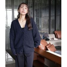 神戸レタス(KOBE LETTUCE)の[ Yuumiさんコラボ ]もこもこVネックニットカーディガン [N1200]