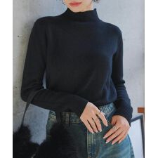 [ 裏起毛 ] 選べる2タイプ裏シャギー暖かニットトップス [N1292]