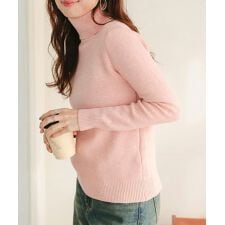 [ 裏起毛 ] 選べる2タイプ裏シャギー暖かニットトップス [N1292]