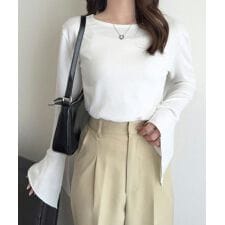 [ Petitle / プチレ ] フレアスリーブTシャツ [C7781]