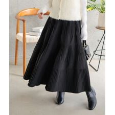 [ Petitle / プチレ ] タフタプリーツスカート [M4319]