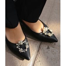 選べる2タイプ ビジューシューズクリップ [J1207]