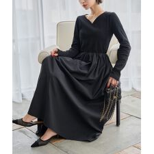 ハートネックドッキングワンピース [E3577]