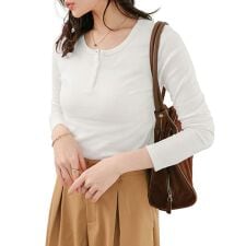 選べる2タイプ　スムースカットソーロンT [C7705]