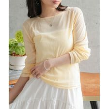 [ Petitle / プチレ ] 選べる3サイズ シアー長袖Tシャツ [C7708]