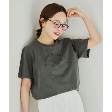 [ 田中亜希子さんコラボ ]アソートヴィンテージライクロゴTシャツ [C7717]