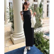 [ 岡部あゆみさんコラボ ]選べる2タイプUVカットニットワンピース [E3564]