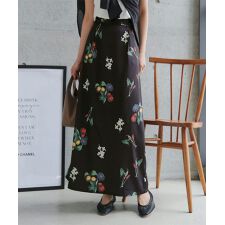 花柄プリントスカート [M4371]