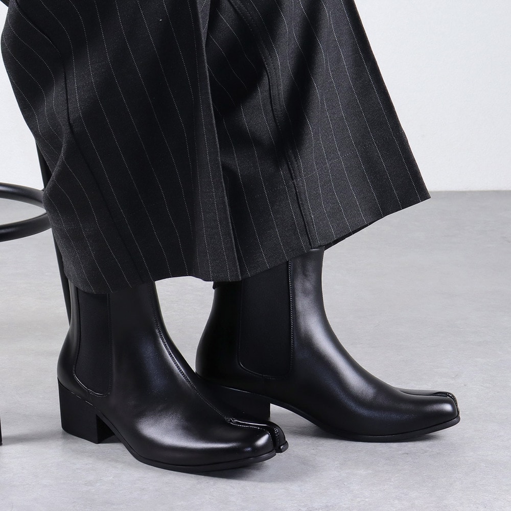 HUNTER ブラック サイドゴアブーツ UK8 HUNTER ブラック サイドゴアブーツ HUNTER ブラック サイドゴアブーツ