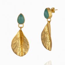 リーフデザインピアス