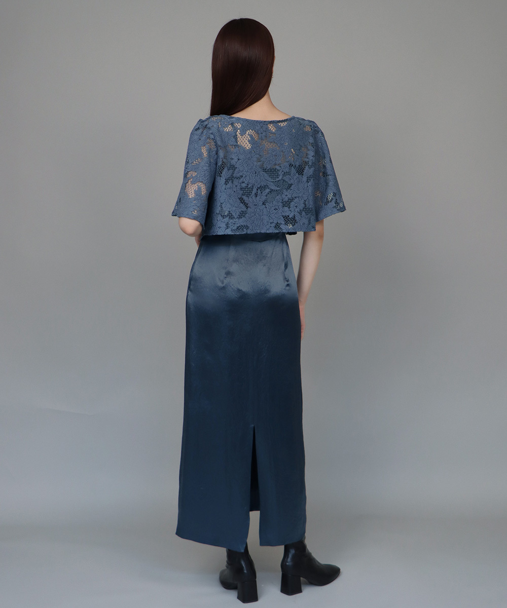 J by blue レースボレロ キャミソールワンピースドレス - ドレス